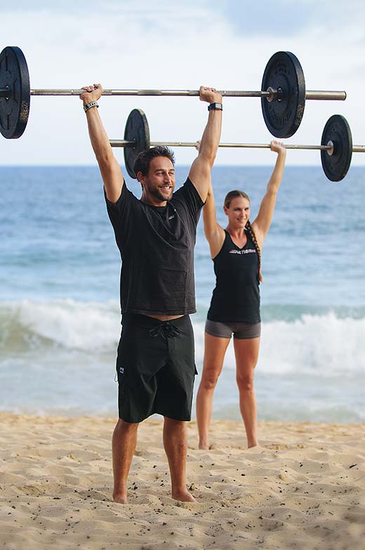 Strenth training and weightlifting with CrossFit Hi Impact on Shipwrecks Beach, Poipu